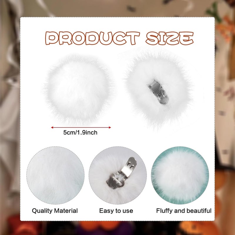 Dioxay Store Tinkerbell Pom Poms For Shoes Fluffy Shoe Clips & Shoe Pins Pompoms Perfect Accessory For Women's Tinkerbell Costume - Image 5
